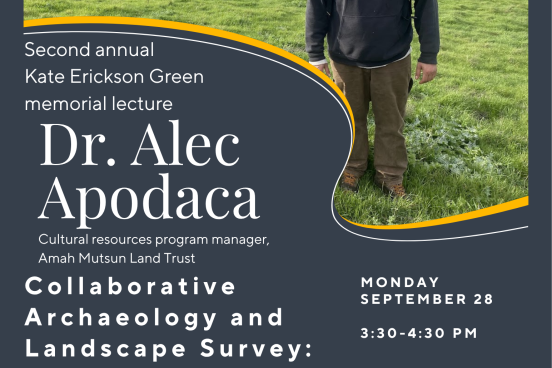 Flyer for Kate Erickson Green Memorial Lecture