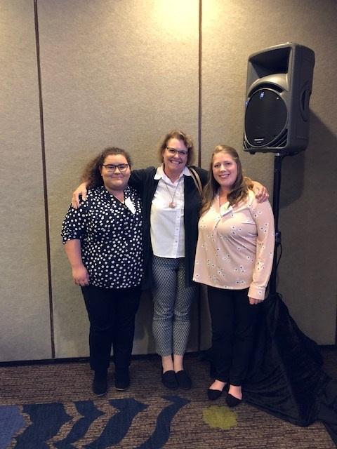 Group photo of (left to right) Alexandra Jauraque, Heather Smith, and Desiree Ryan