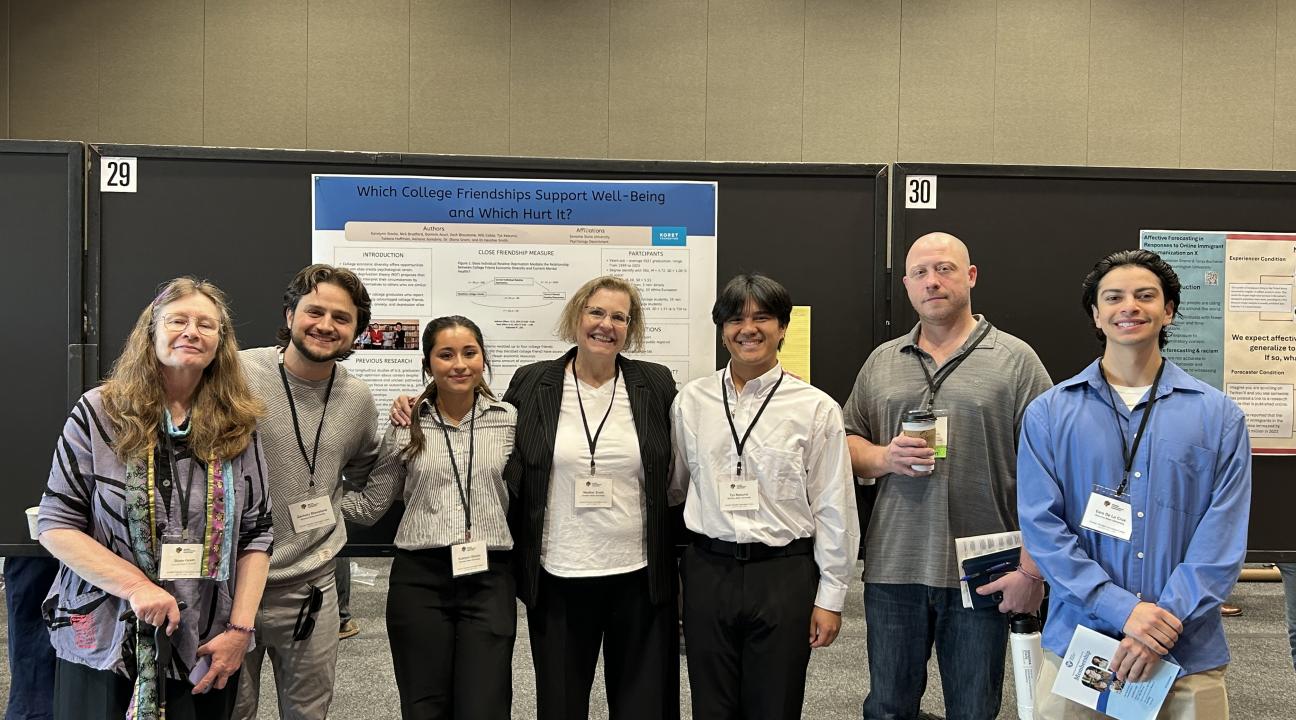 (Left to right) Ezra de la Cruz, Dr. Evan LIntz, Tys Keaunui, Dr. Heather Smith, Katelynn Stocks, Zach Blaustone, Dr. Diana Grant