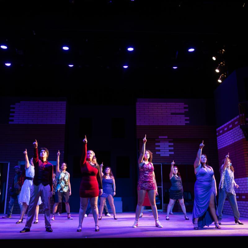 Group of actors on stage