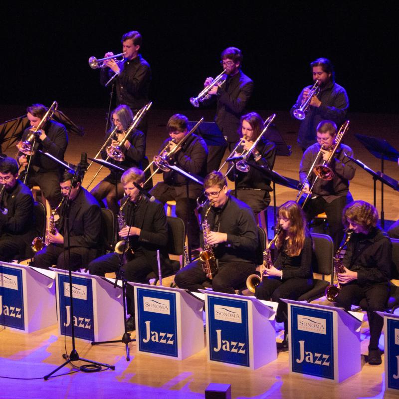 Jazz Ensemble performing on stage