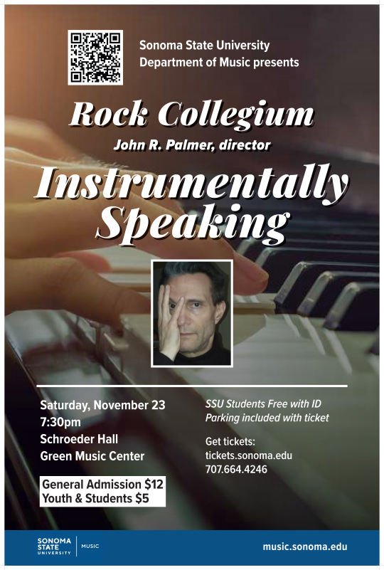 Rock Collegium: Instrumentally Speaking Poster for "Rock Collegium: Instrumentally Speaking"