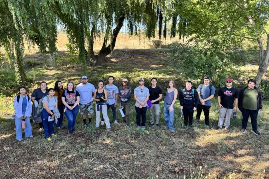 Group photo of research students
